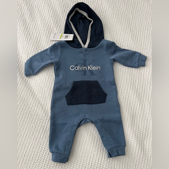 Calvin Klein One Pieces Nwt Calvin Klein Baby Boy Sweat Suit Onesie